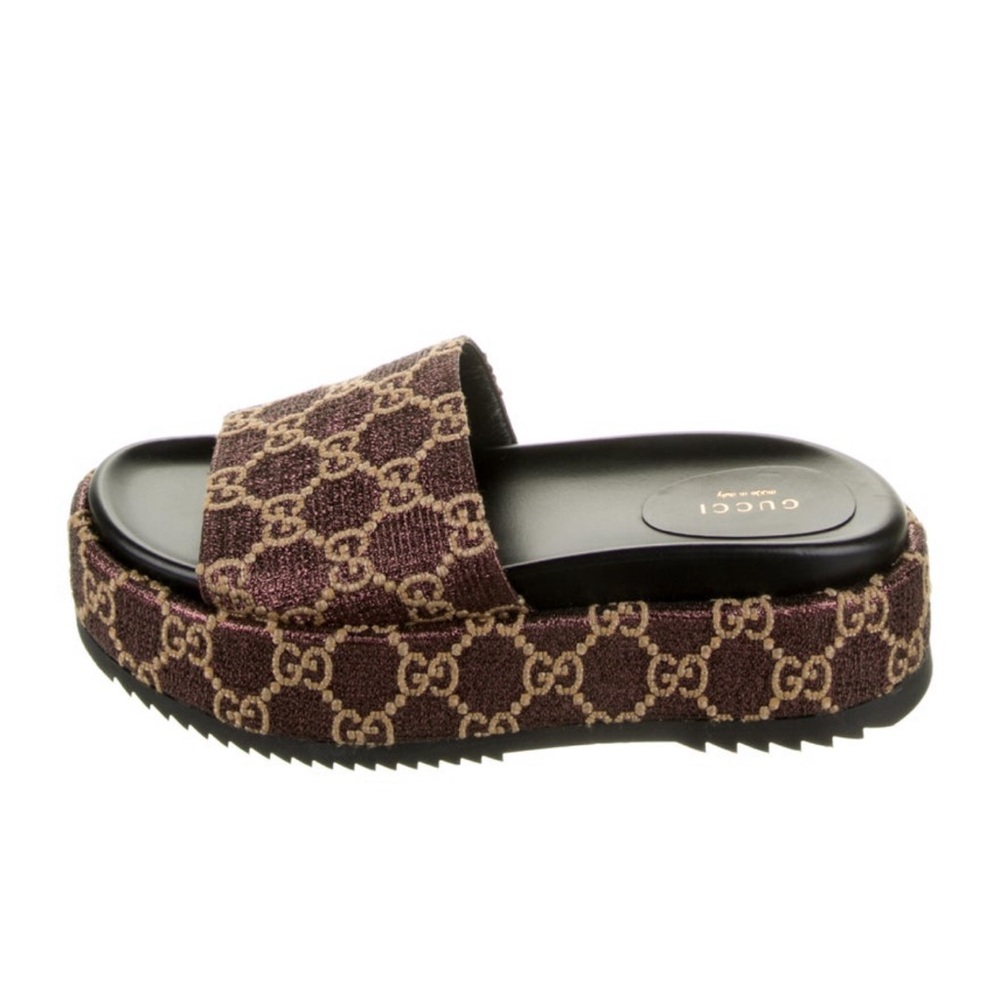 Gucci Angelina Platform Logo Slide - Picture 2 of 12